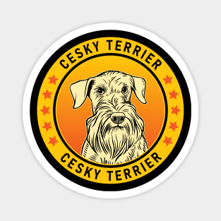 Cesky Terrier Dog Portrait Magnet